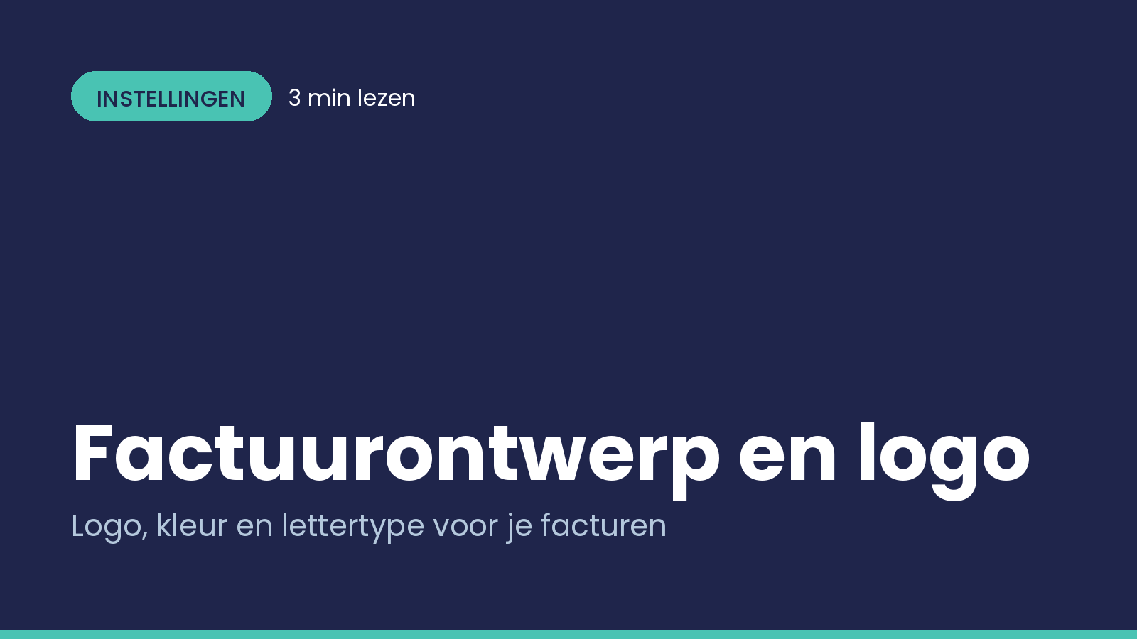 Factuurontwerp en logo