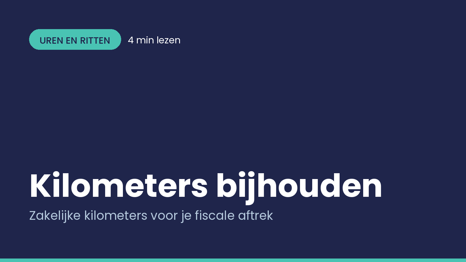 Kilometers bijhouden