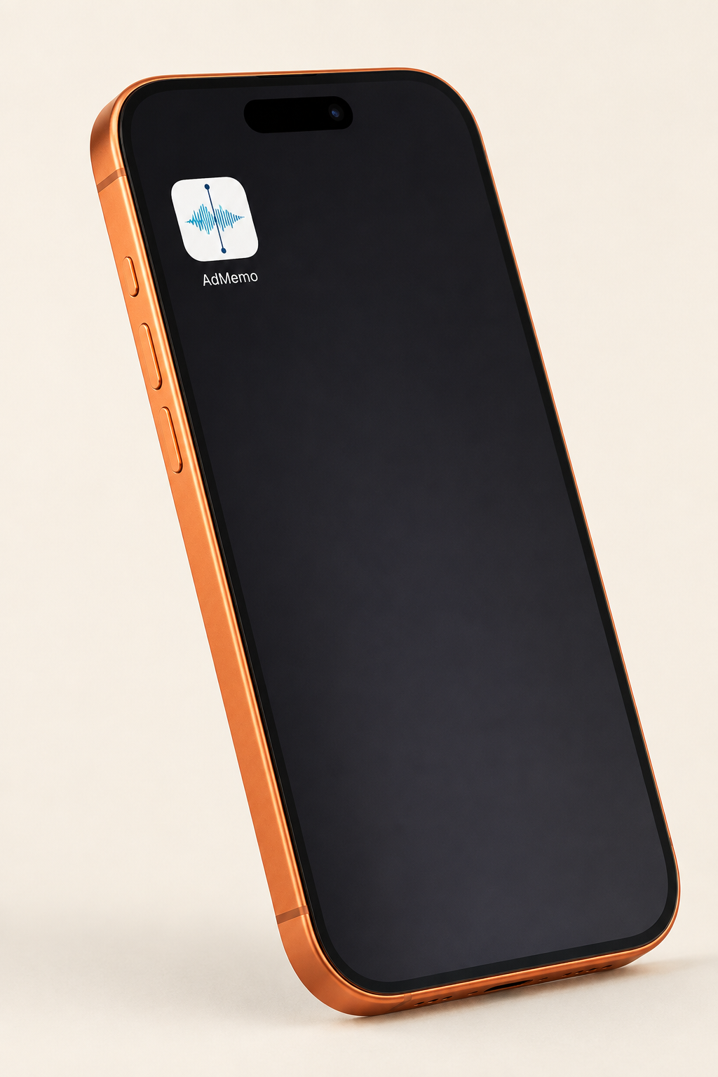 AdMemo app op een iPhone
